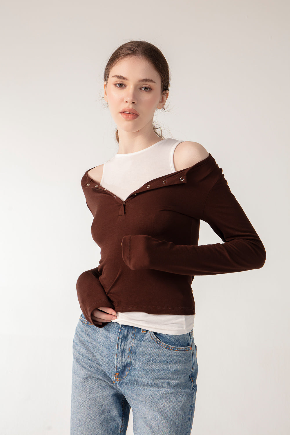 LUCIE Top - Mocha