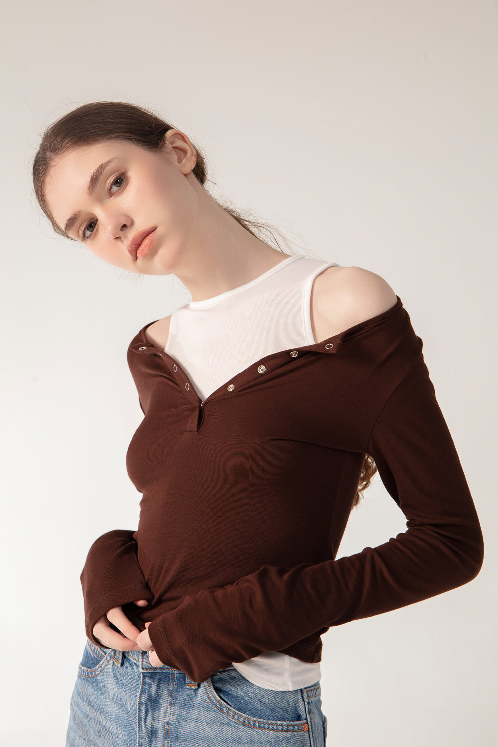 LUCIE Top - Mocha