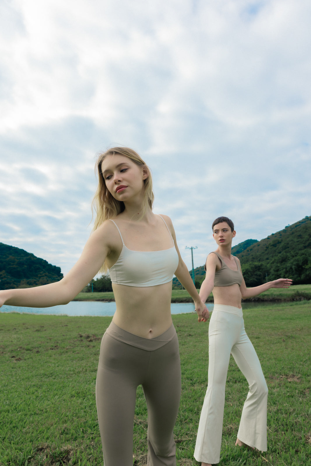 WAVE Bra Top - Taupe